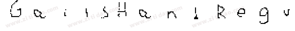 GailsHand Regular字体转换